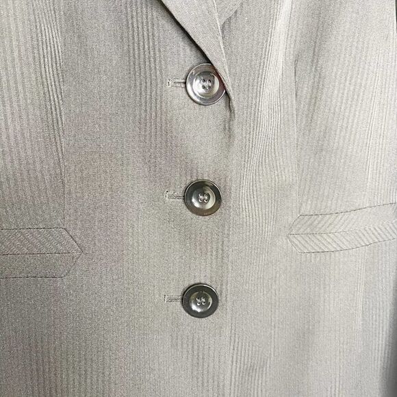 KASPER Black Striped Blazer - Picture 4 of 7